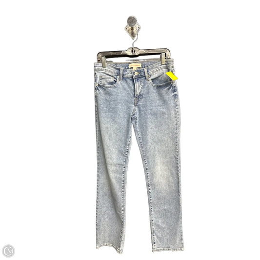 Jeans Straight By Lucky Brand In Blue Denim, Size: 8