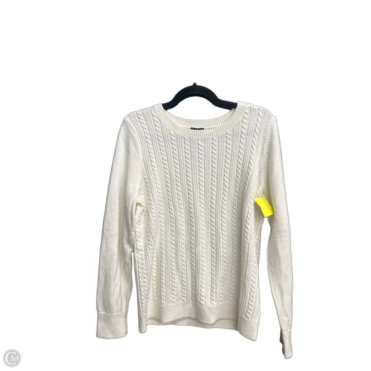 Sweater By Talbots In Cream, Size: L