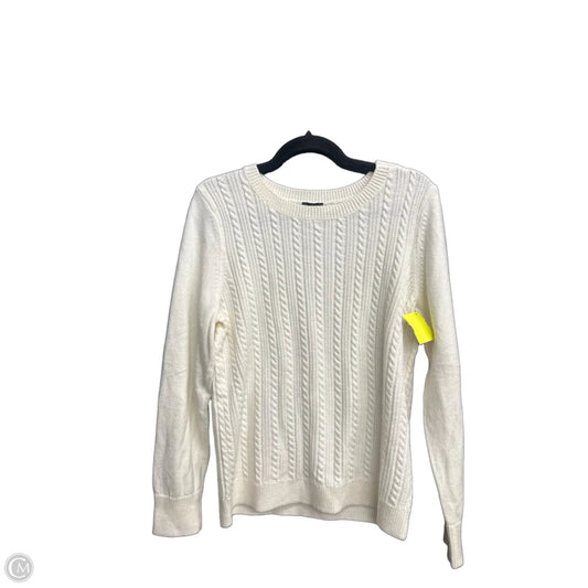 Sweater By Talbots In Cream, Size: L