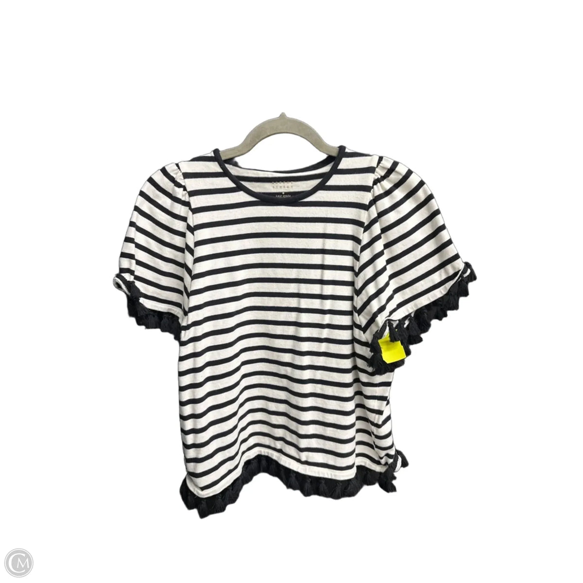 Top Short Sleeve By Clothes Mentor In Striped Pattern, Size: M