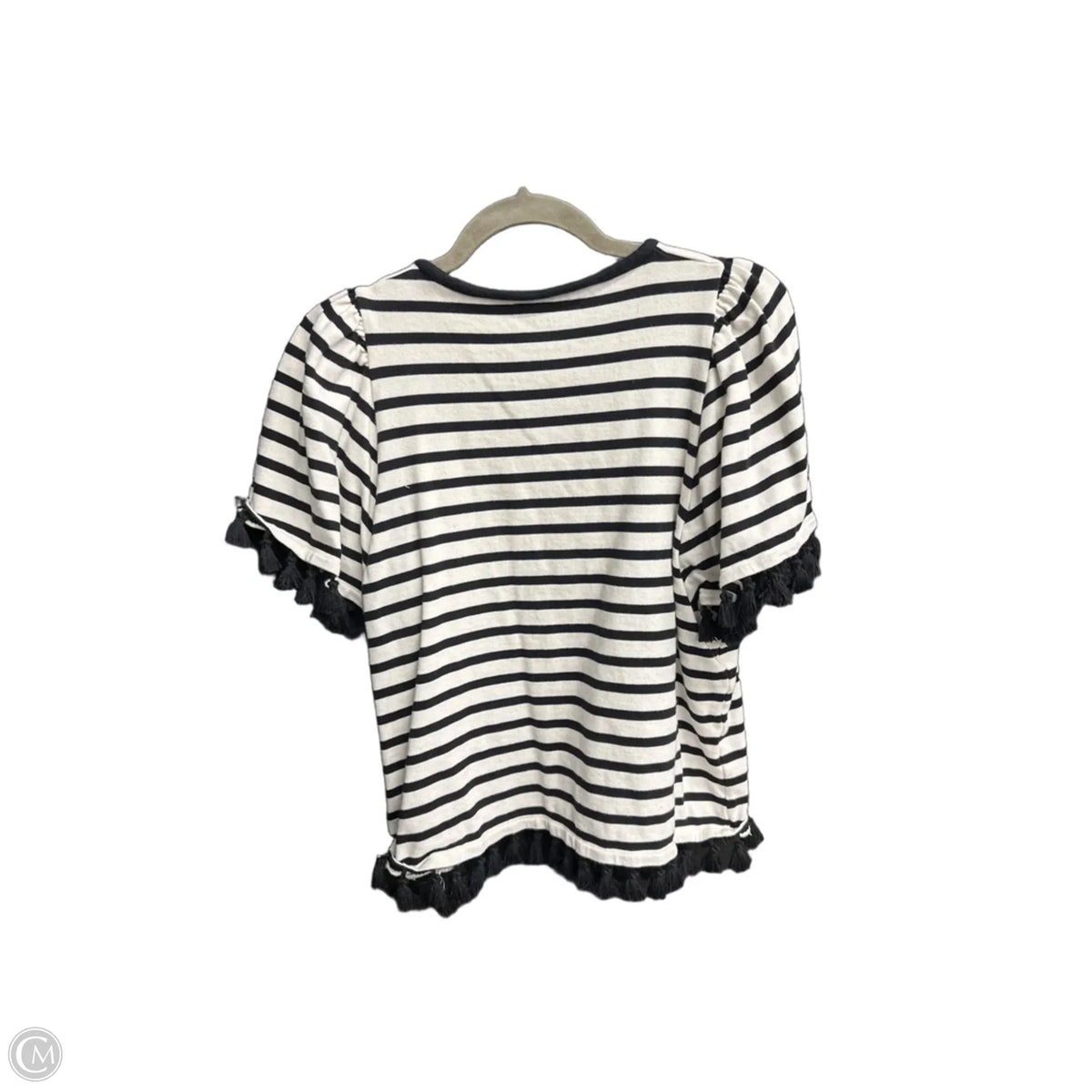 Top Short Sleeve By Clothes Mentor In Striped Pattern, Size: M