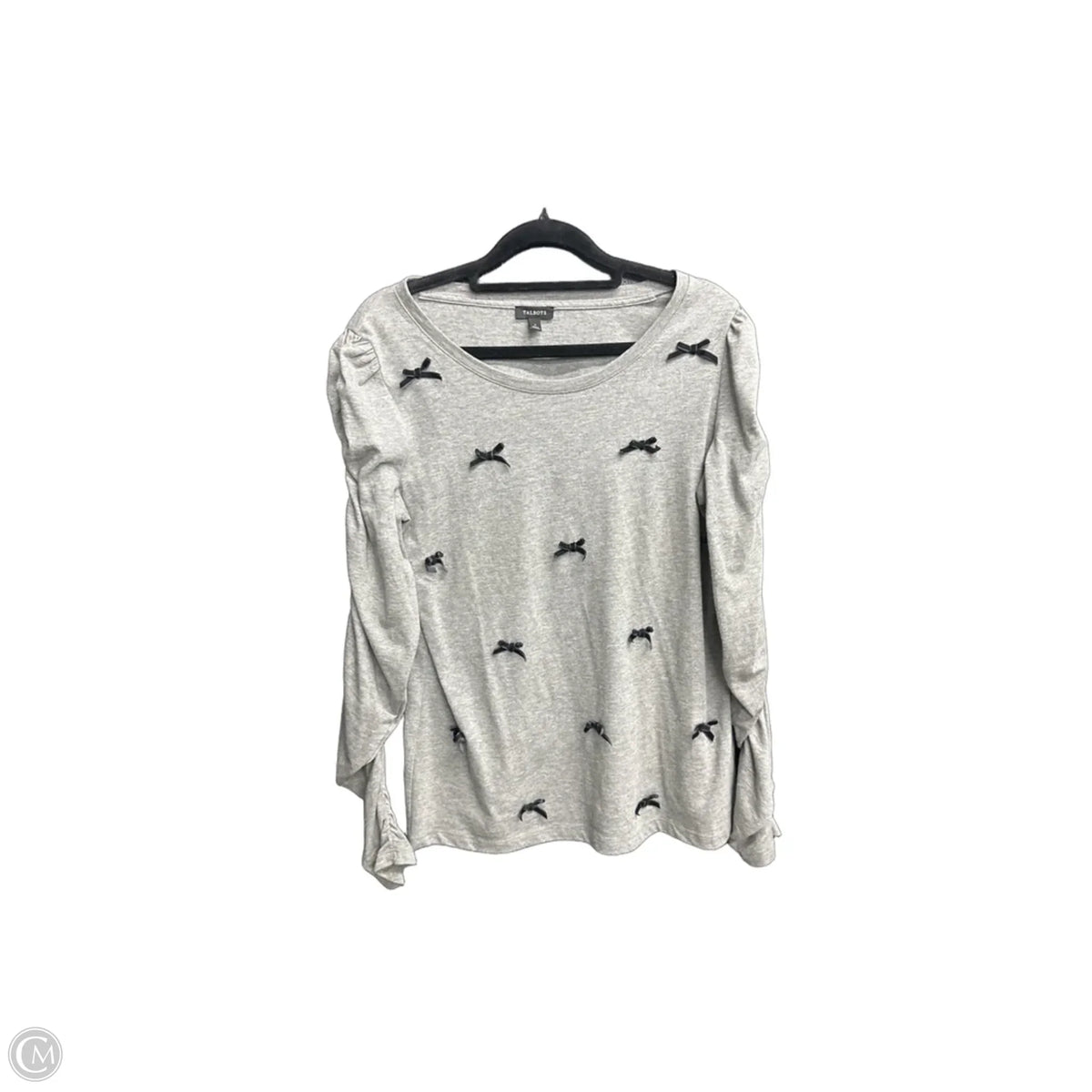 Top Long Sleeve By Talbots In Grey, Size: S