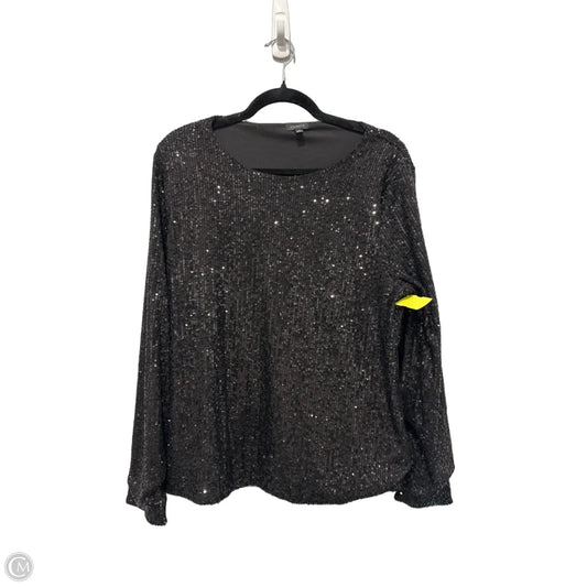 Blouse Long Sleeve By Talbots In Black, Size: Xl