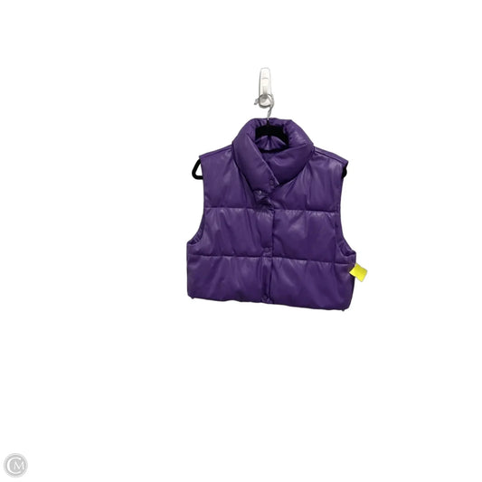 Vest Puffer & Quilted By Love Tree In Purple, Size: L