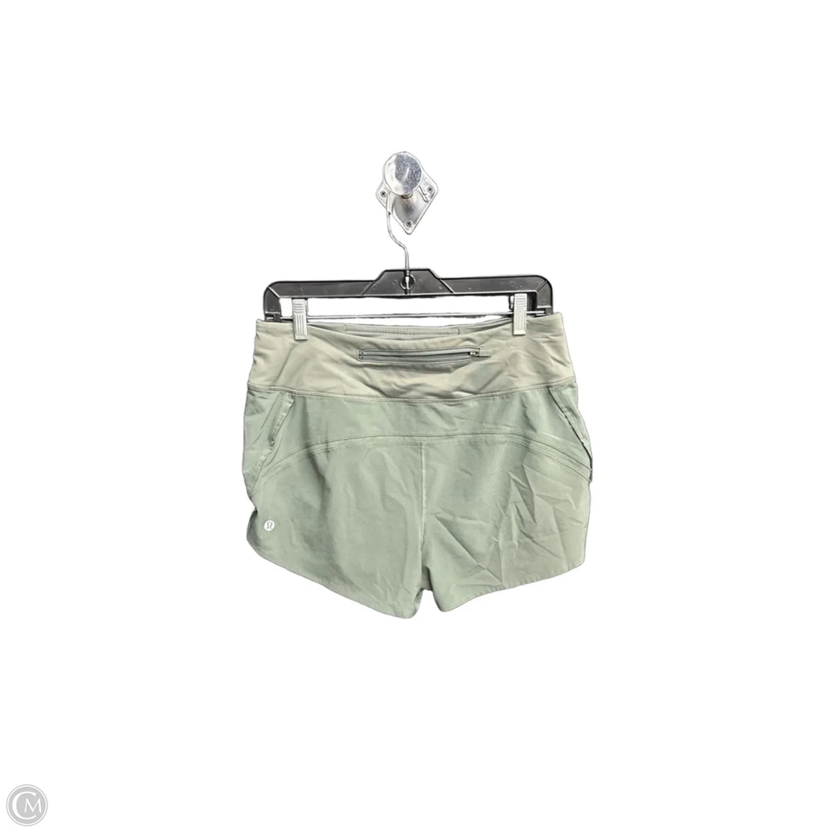 Athletic Shorts By Lululemon In Green, Size: M