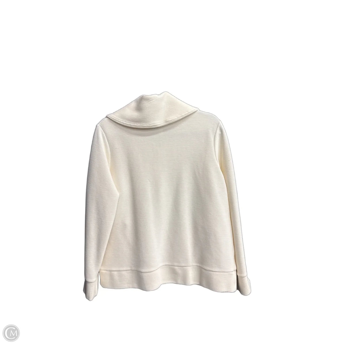 Sweatshirt Collar By Stylus In Cream, Size: L