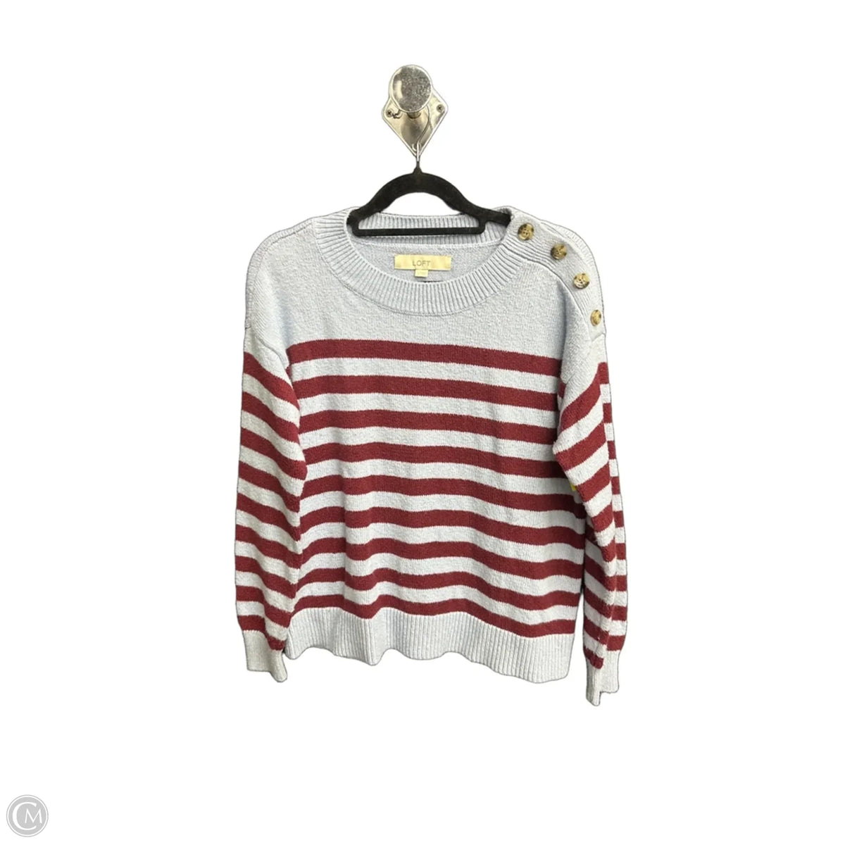 Sweater By Loft In Striped Pattern, Size: S