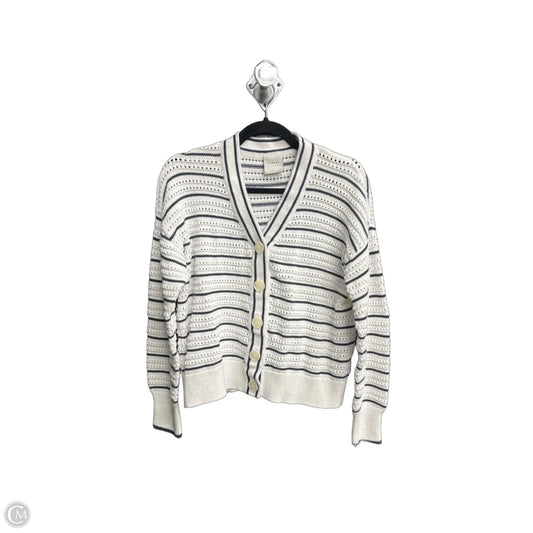 Sweater Cardigan By Varley In Striped Pattern, Size: M