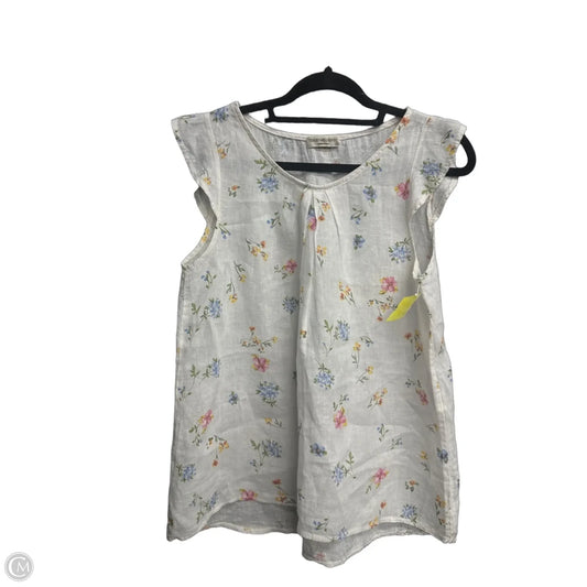 Top Sleeveless By Terzo Millennio In Floral Print, Size: S