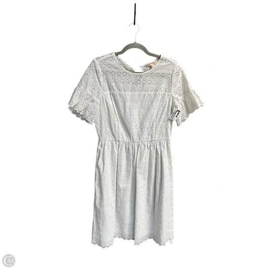 Dress Casual Midi By Brooks Brothers In White, Size: M