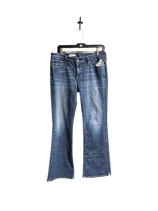 Jeans Flared By Adriano Goldschmied In Blue Denim, Size: 10