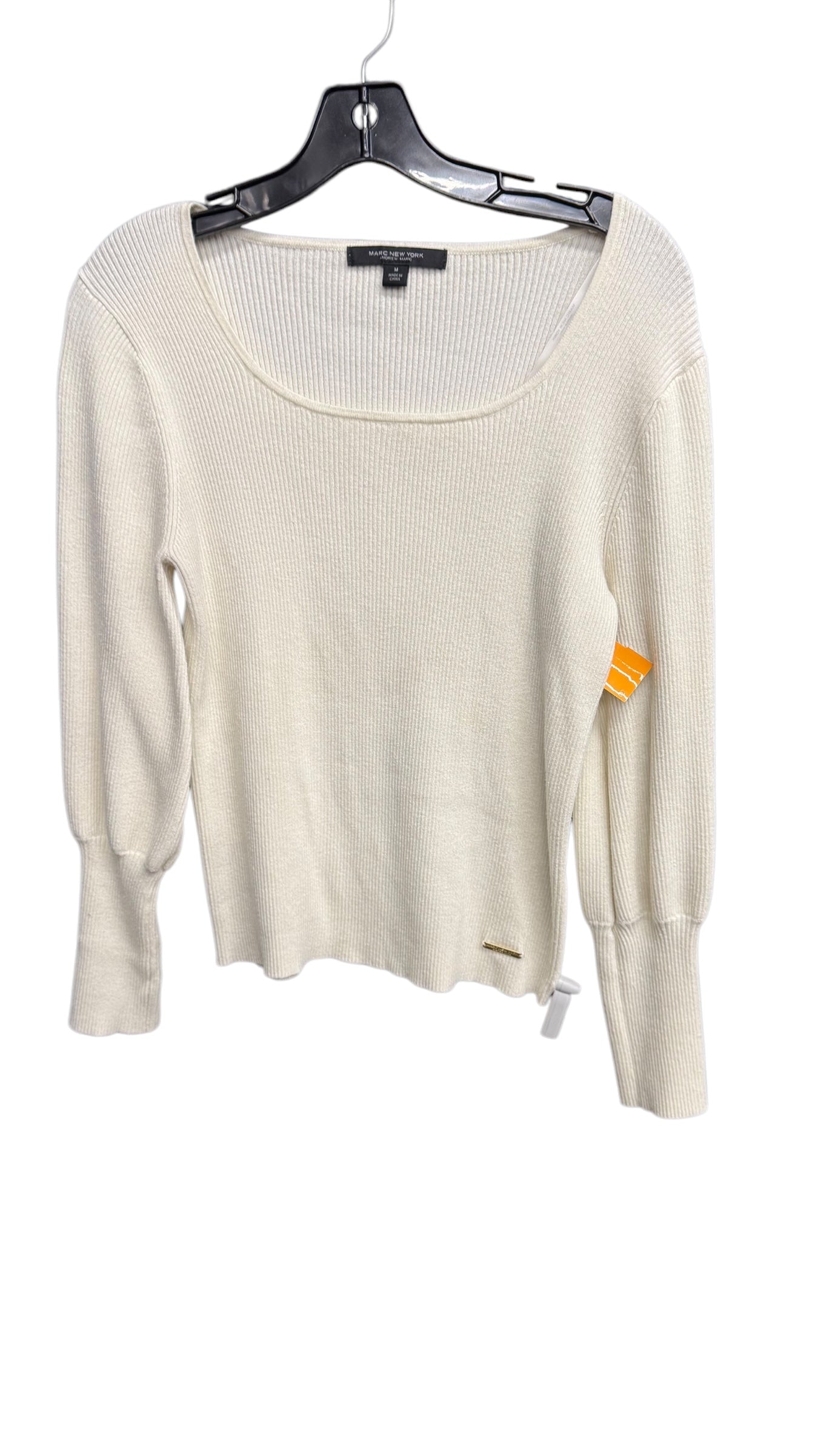 Top Long Sleeve By Marc New York In Cream, Size: M