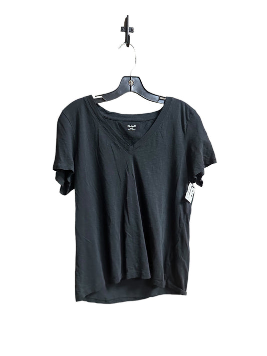 Black Top Short Sleeve Basic Madewell, Size L