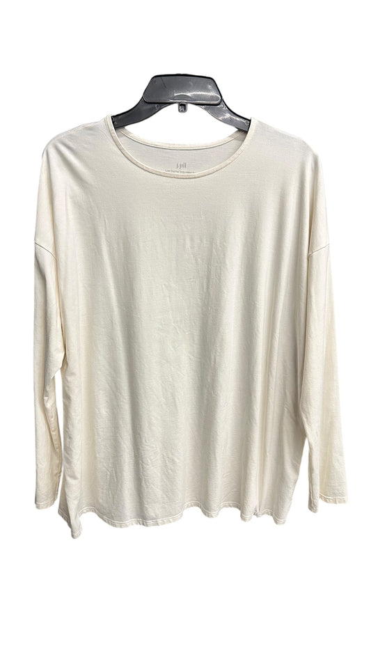 Top Long Sleeve Basic By J. Jill In Cream, Size: L