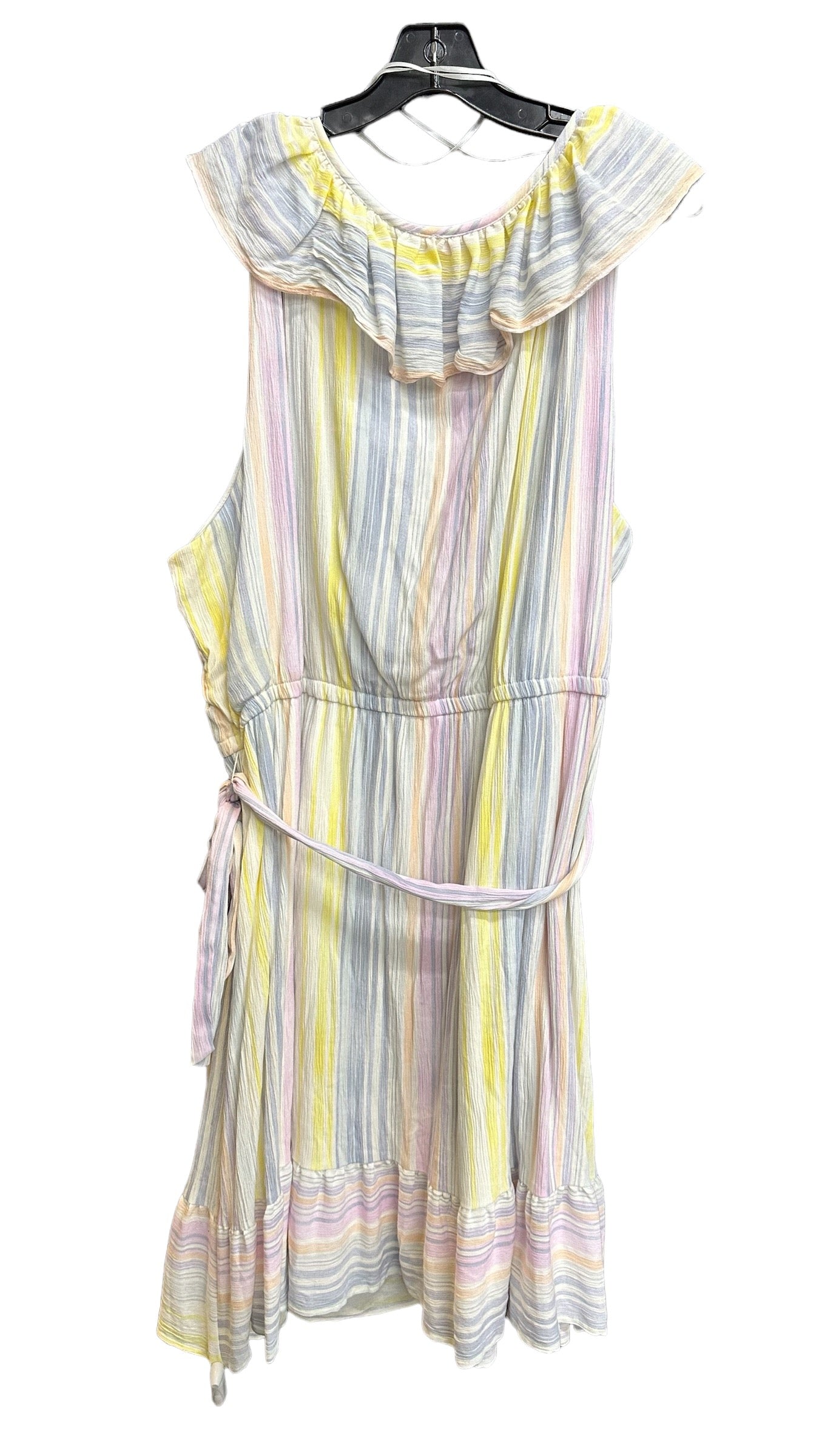 Dress Casual Midi By Clothes Mentor In Striped Pattern, Size: 3x