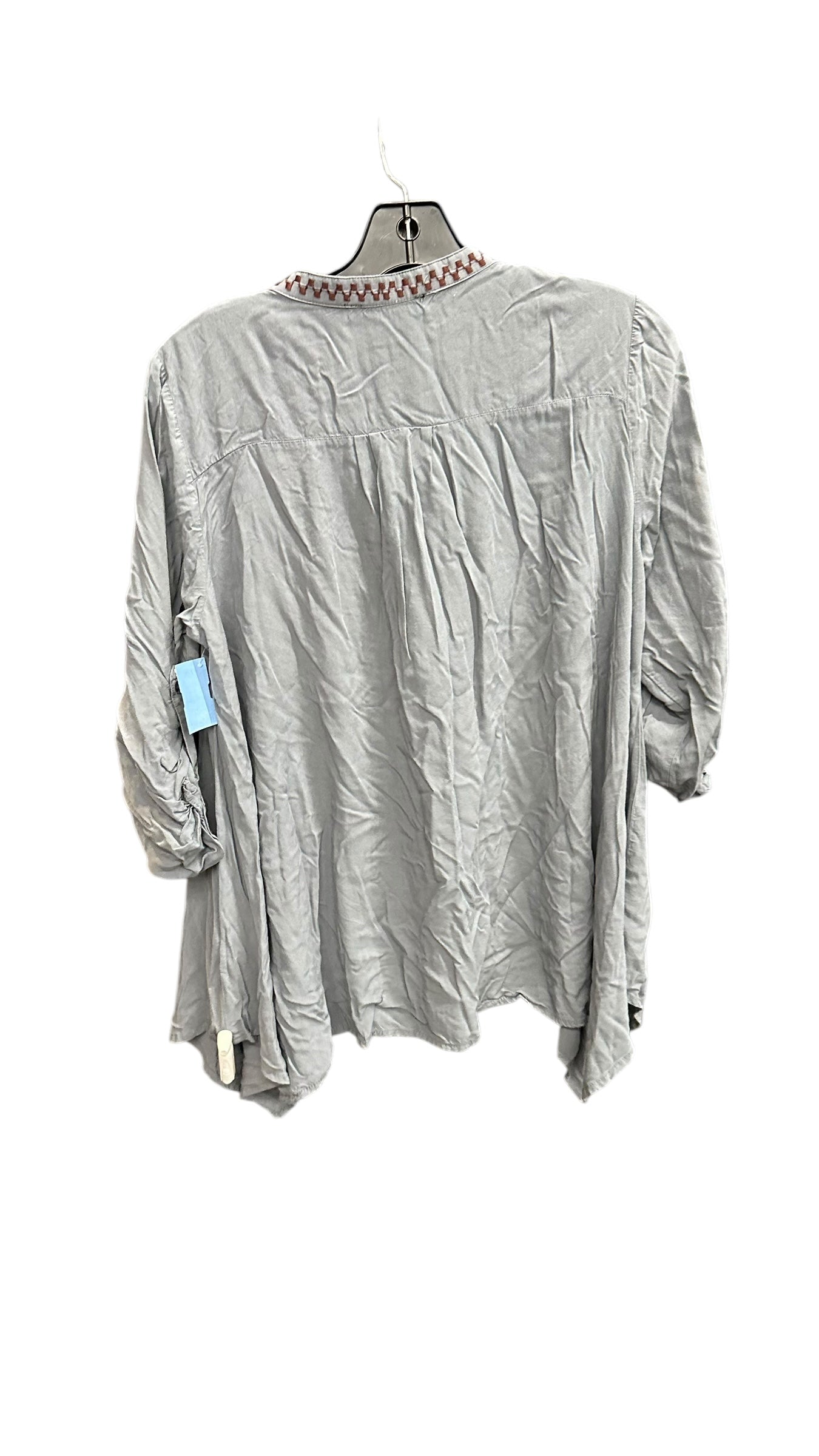 Top Long Sleeve By Andree By Unit In Grey, Size: S