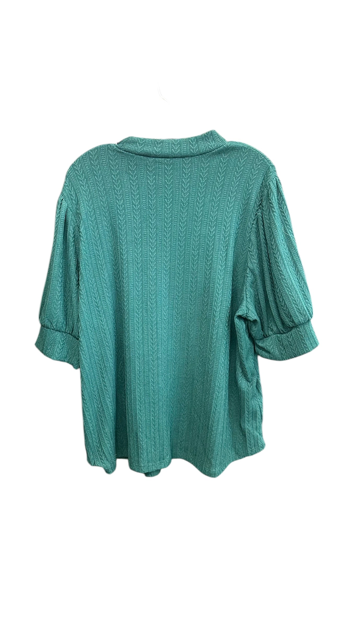 Top Short Sleeve By Clothes Mentor In Green, Size: 2x