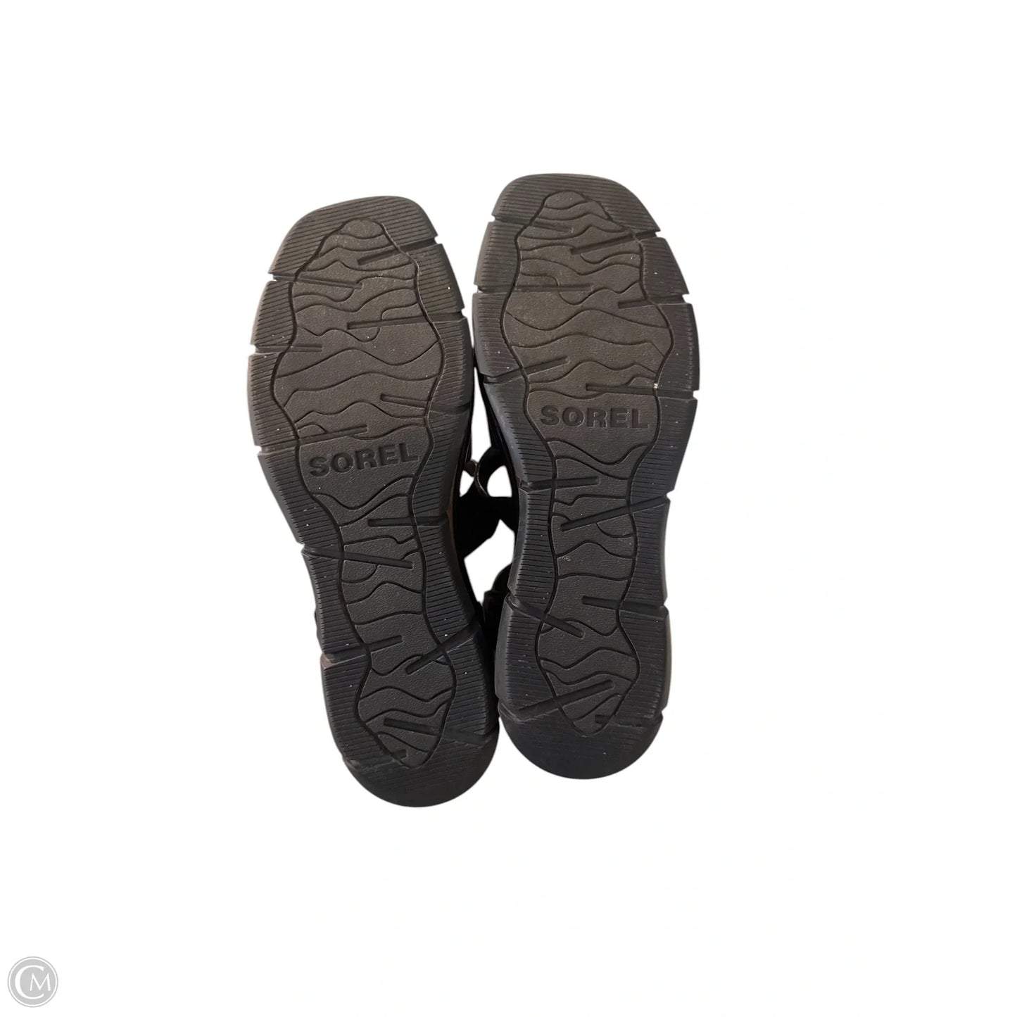 Sandals Heels Wedge By Sorel In Black, Size: 10