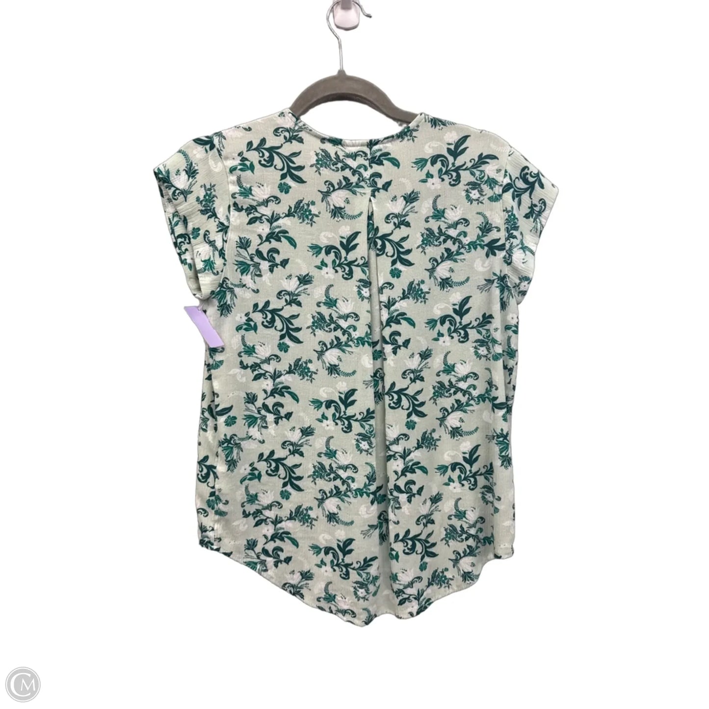 Top Sleeveless By Liz Claiborne In Floral Print, Size: Xs