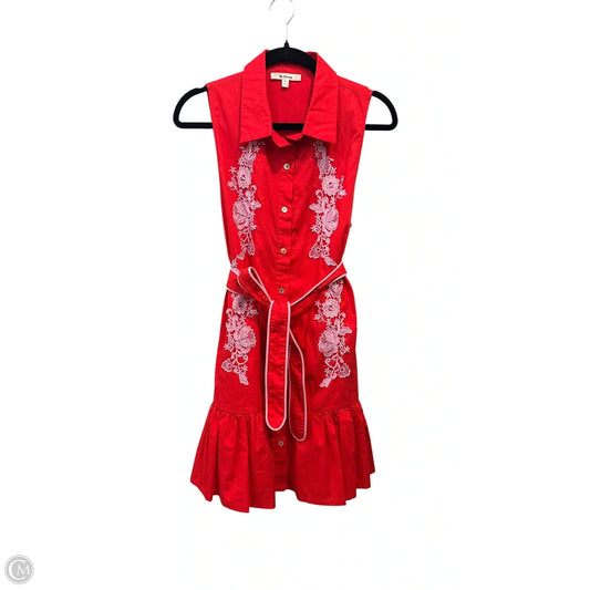 Dress Casual Short By Clothes Mentor In Purple & Red, Size: M