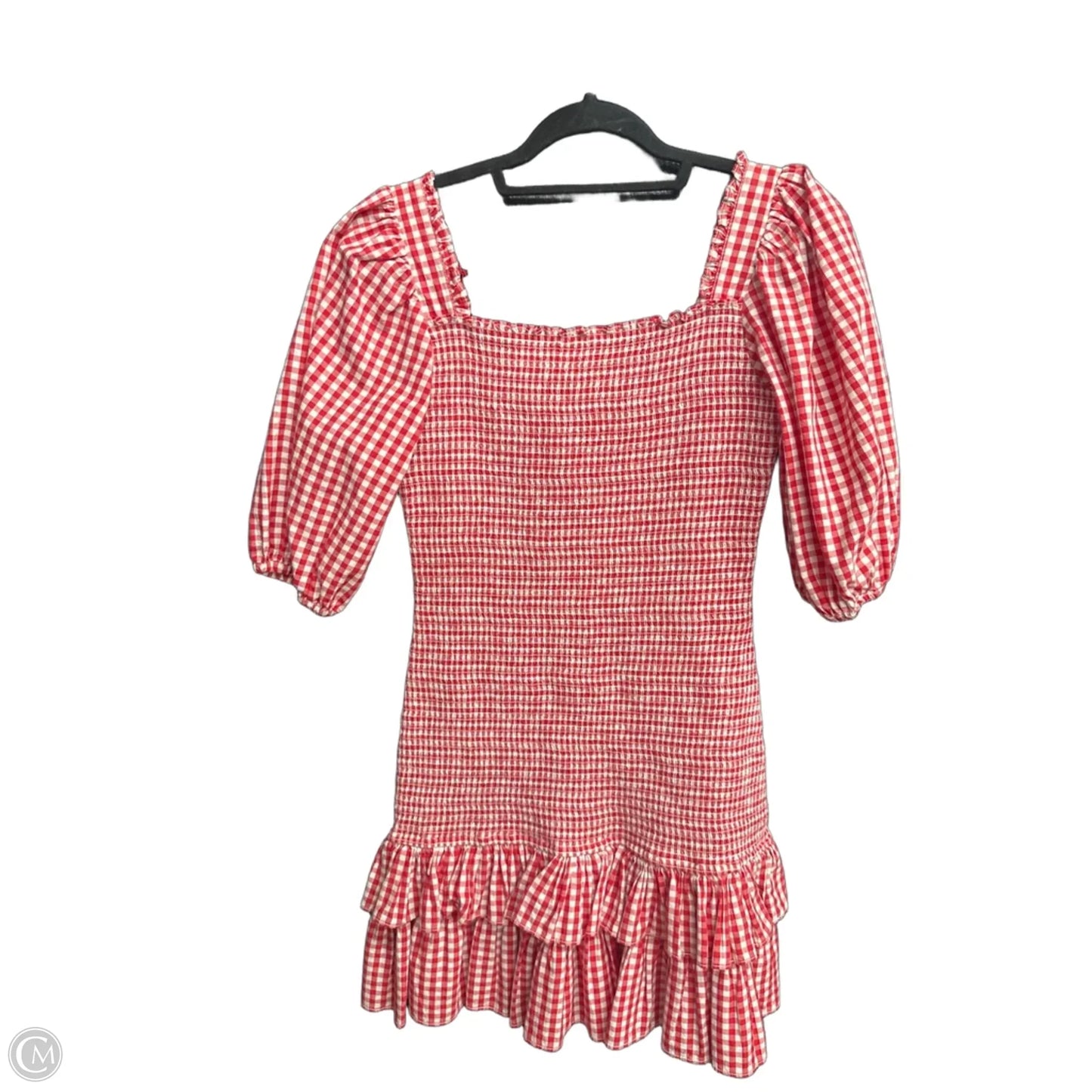 Dress Casual Short By Clothes Mentor In Red & White, Size: S