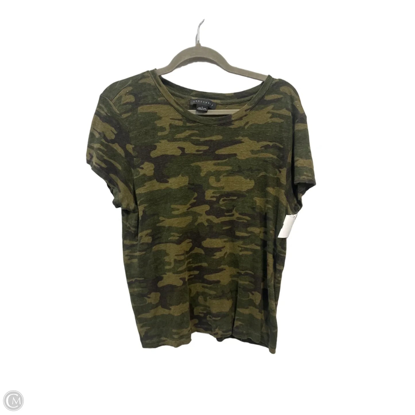 Top Short Sleeve By Sanctuary In Camouflage Print, Size: L