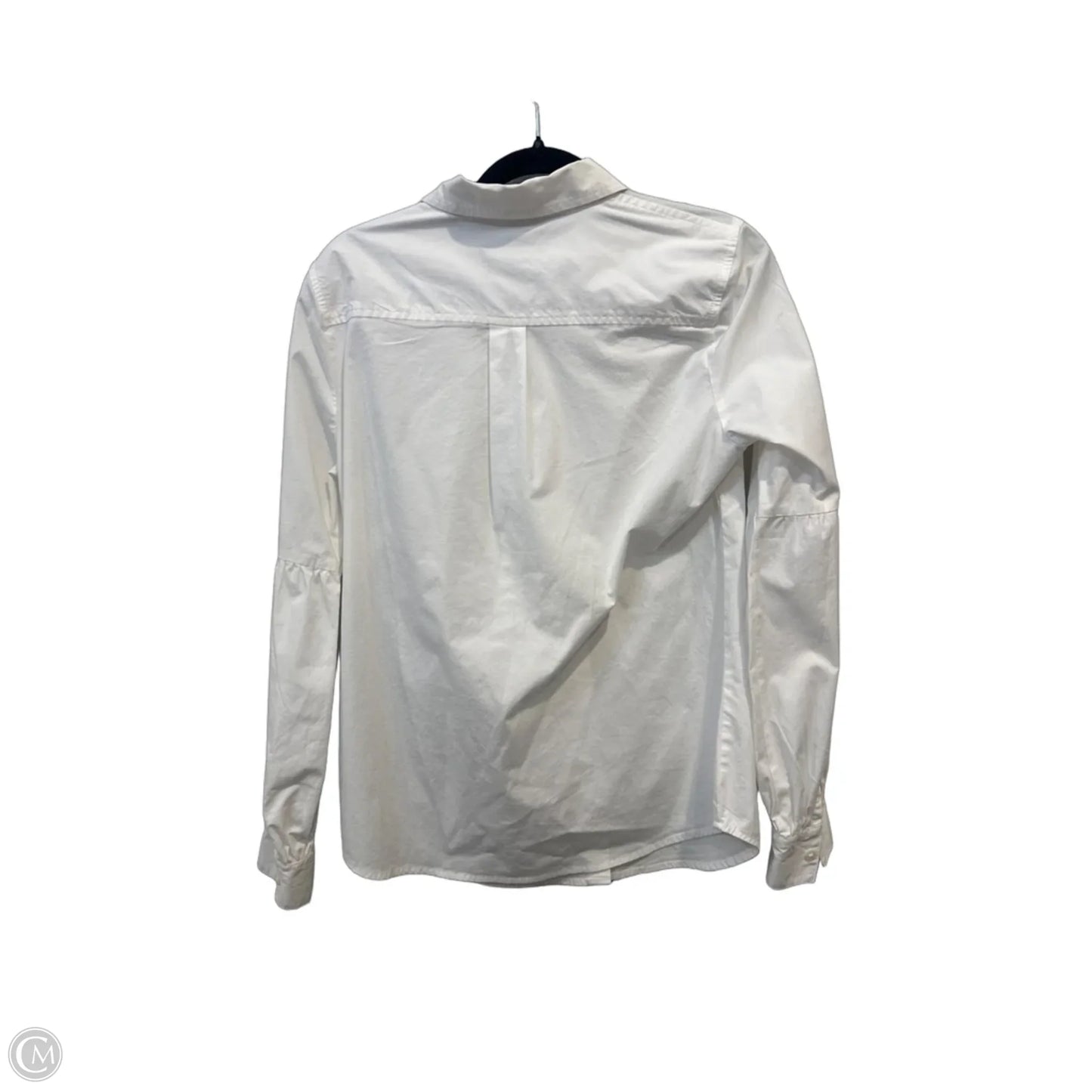Top Long Sleeve By Banana Republic In White, Size: Xs