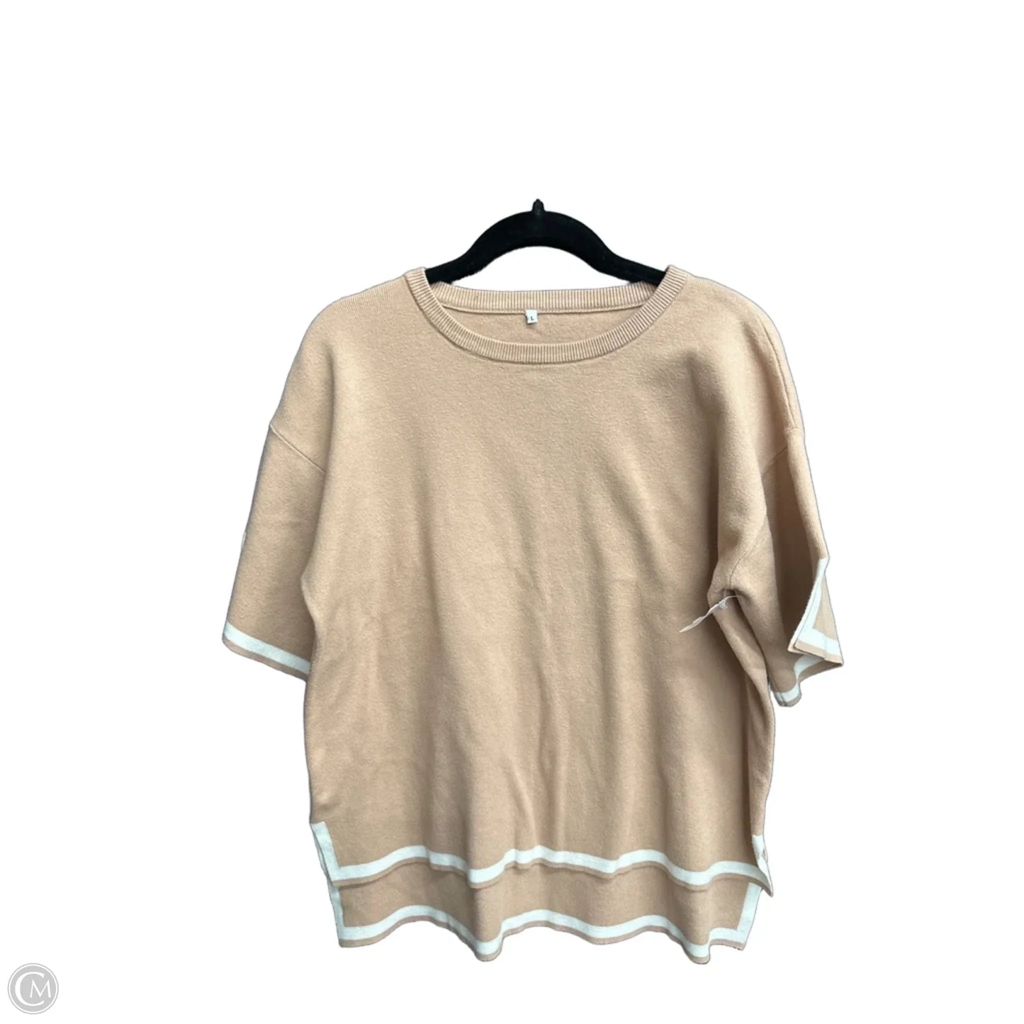 Top Short Sleeve By Clothes Mentor In Brown, Size: L