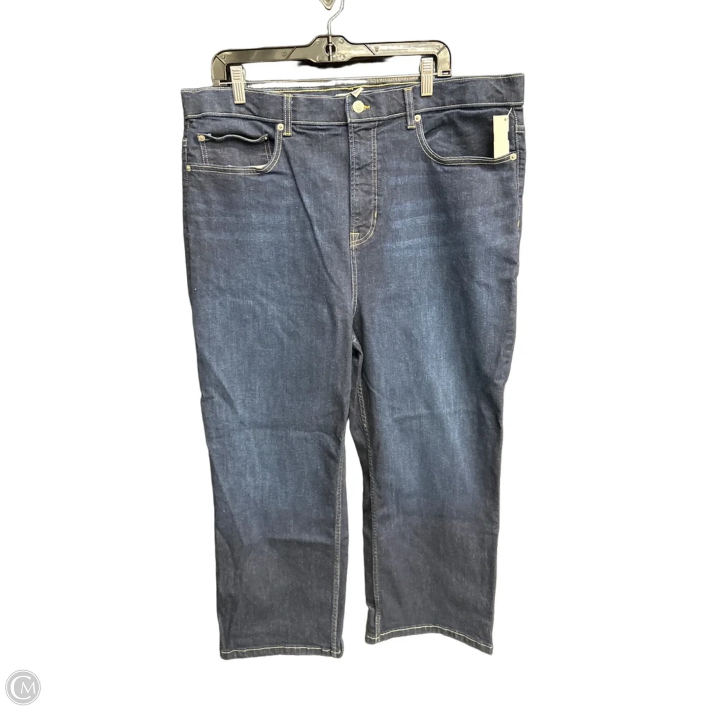 Jeans Straight By Spanx In Blue Denim, Size: 24