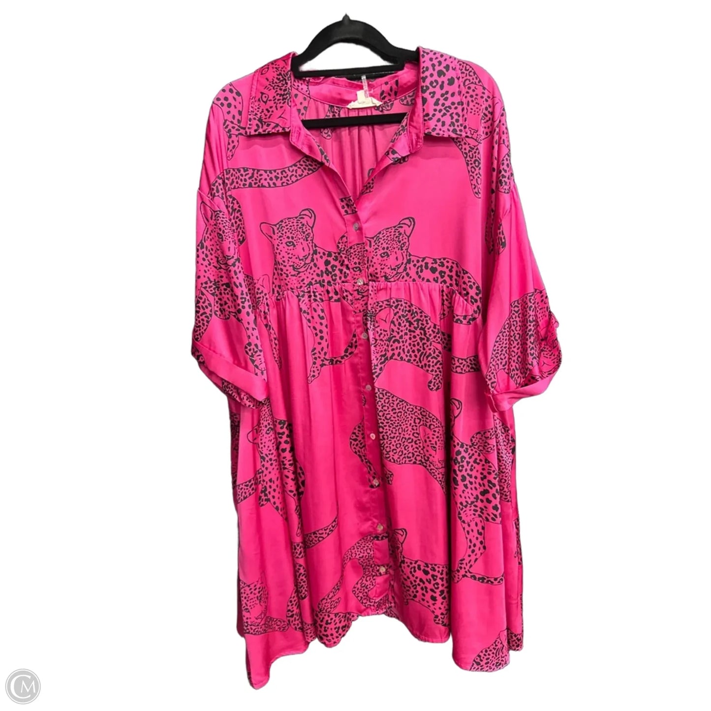 Dress Casual Short By Entro In Black & Pink, Size: Xl
