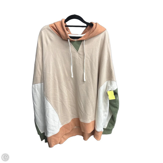 Sweatshirt Hoodie By Natural Reflections In Tan, Size: 2x