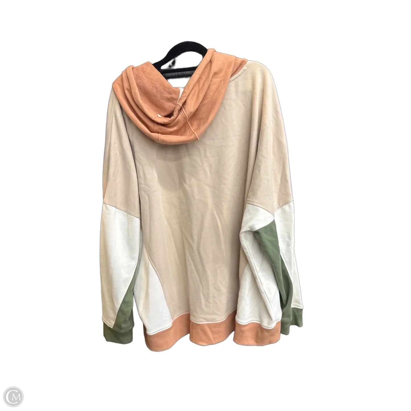 Sweatshirt Hoodie By Natural Reflections In Tan, Size: 2x