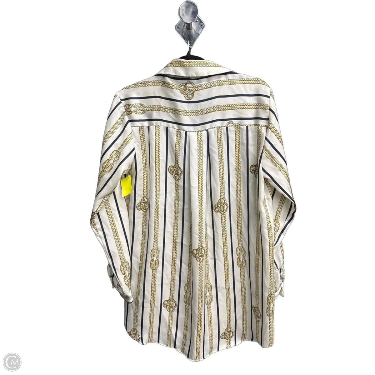 Top Long Sleeve By Zara In Striped Pattern, Size: Xs