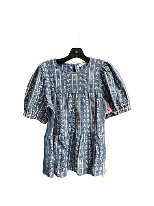 Blue Top Short Sleeve Thml, Size S