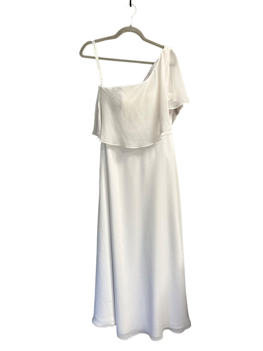 White Dress Party Long Clothes Mentor, Size 8