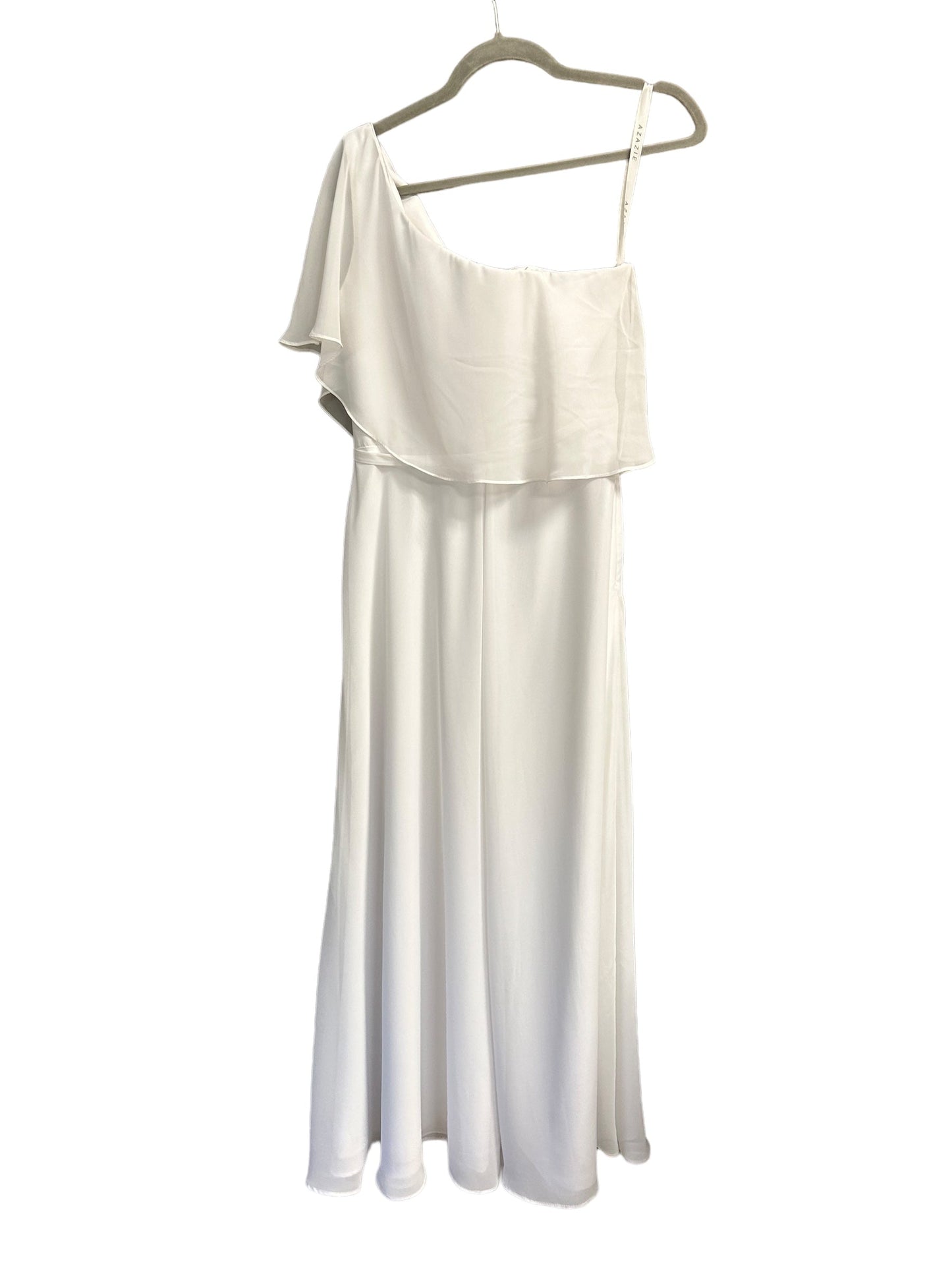 White Dress Party Long Clothes Mentor, Size 8