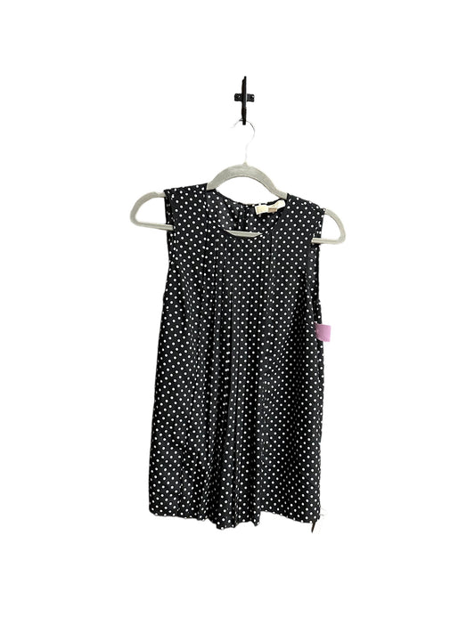 Polkadot Pattern Top Sleeveless Michael By Michael Kors, Size S