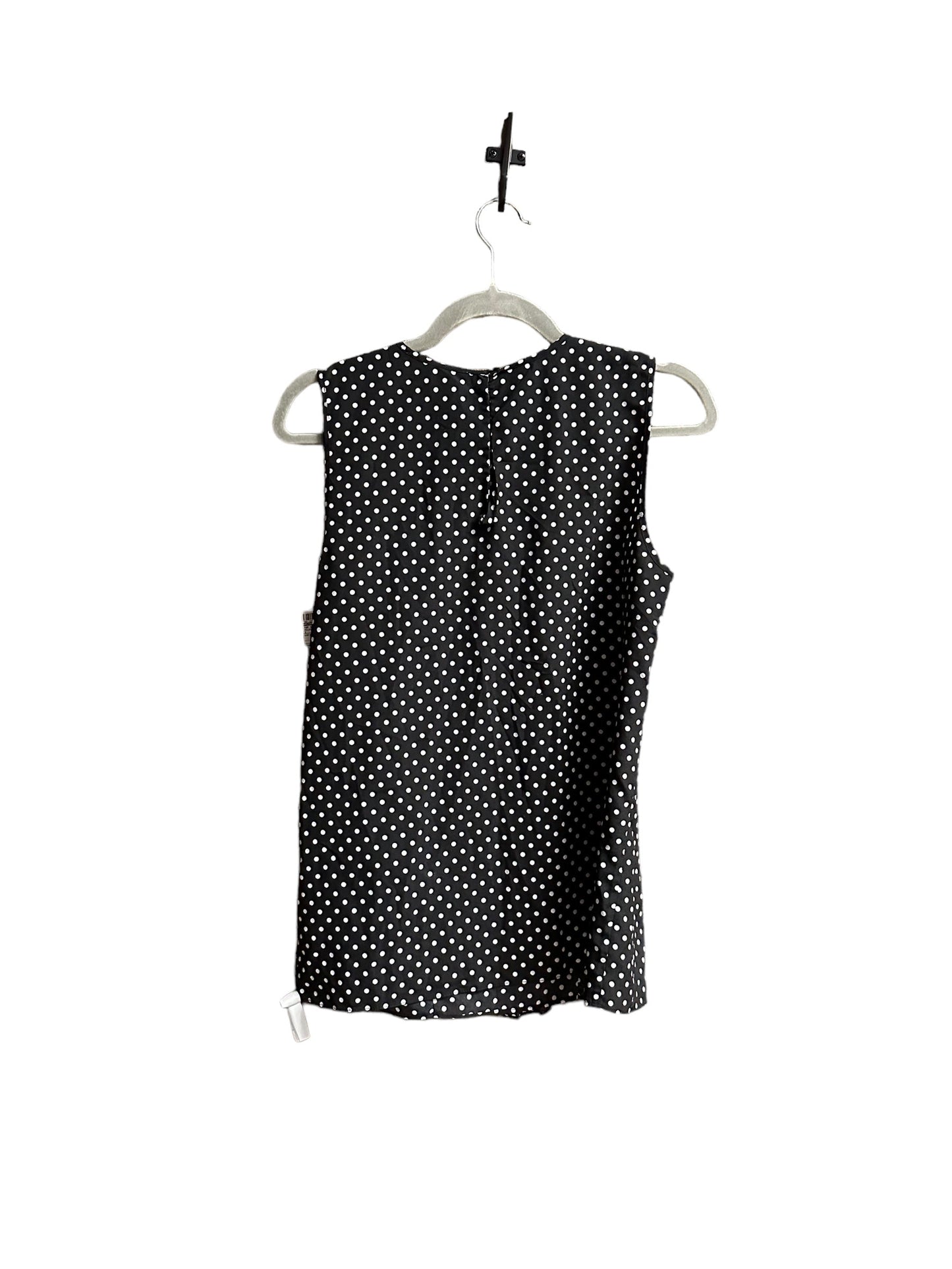 Polkadot Pattern Top Sleeveless Michael By Michael Kors, Size S