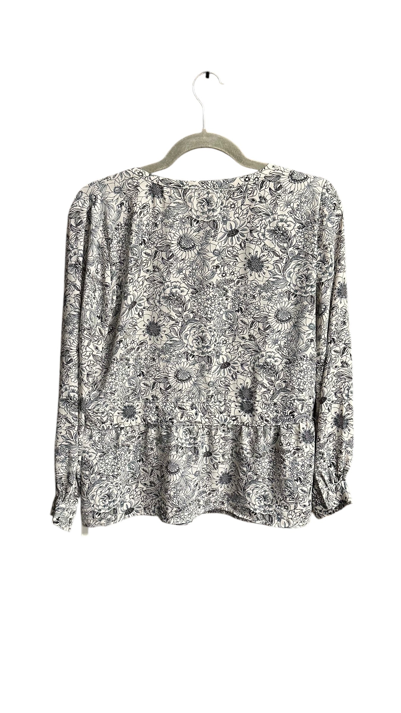 Top Long Sleeve By Loft In Cream, Size: Xs