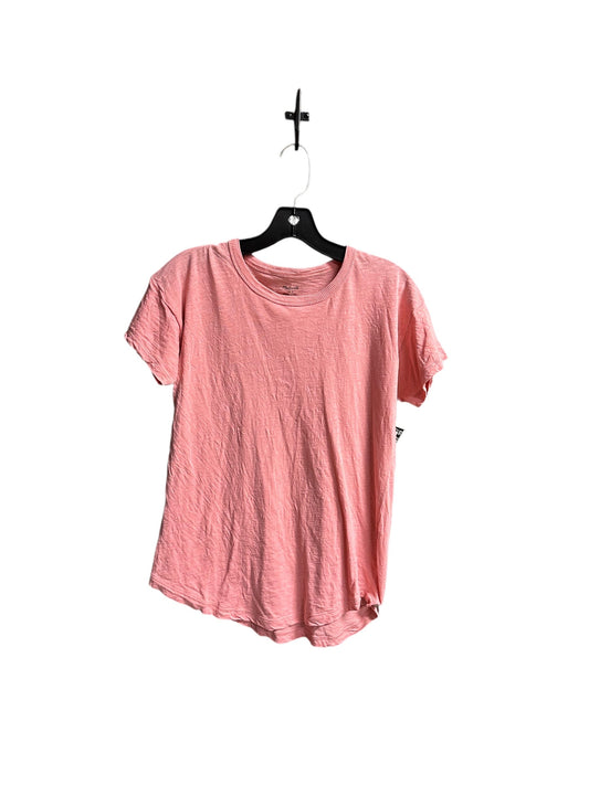 Top Short Sleeve By Madewell In Peach, Size: S