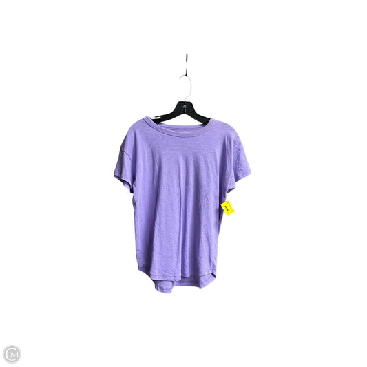 Top Short Sleeve By Madewell In Purple, Size: S