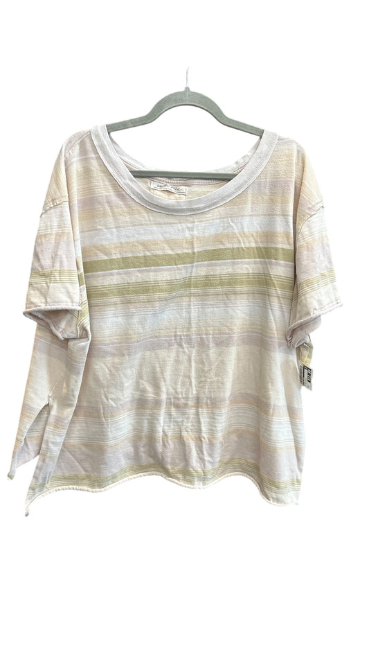 Top Short Sleeve By We The Free In Striped Pattern, Size: Xl