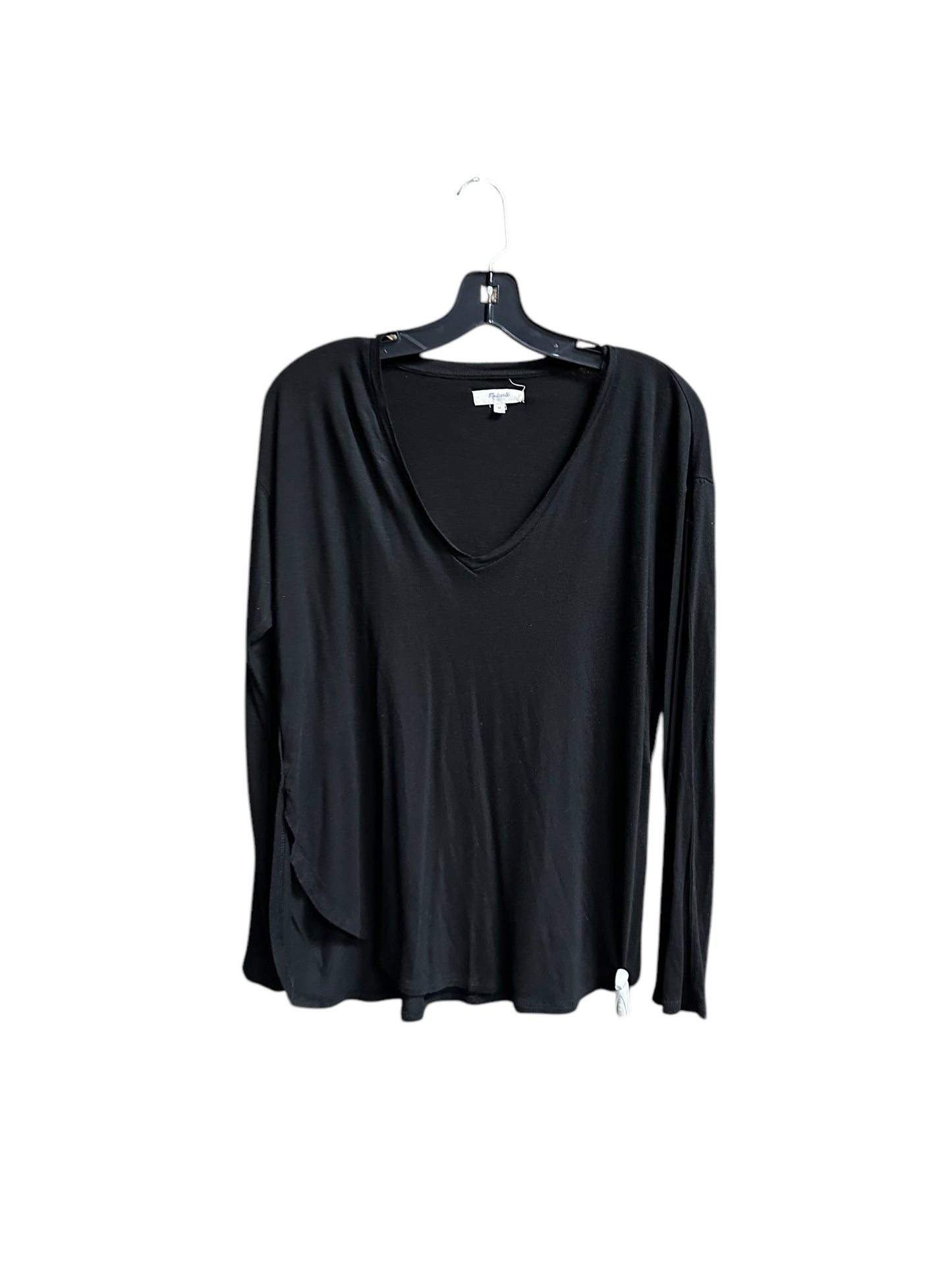 Top Long Sleeve By Madewell In Black, Size: M