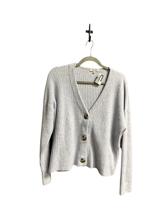 Sweater Cardigan By Madewell In Blue, Size: L