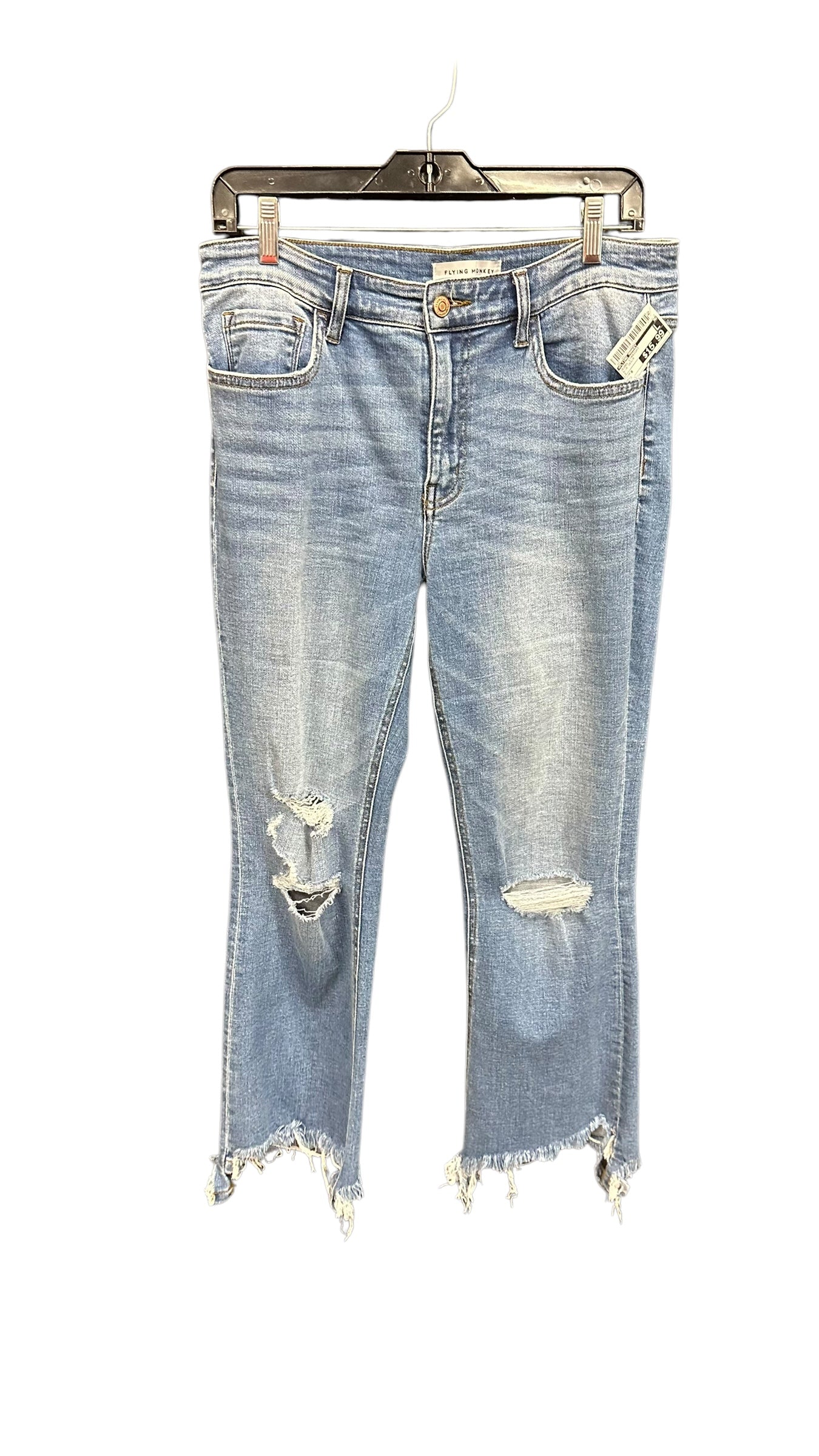 Jeans Straight By Flying Monkey In Blue Denim, Size: 8