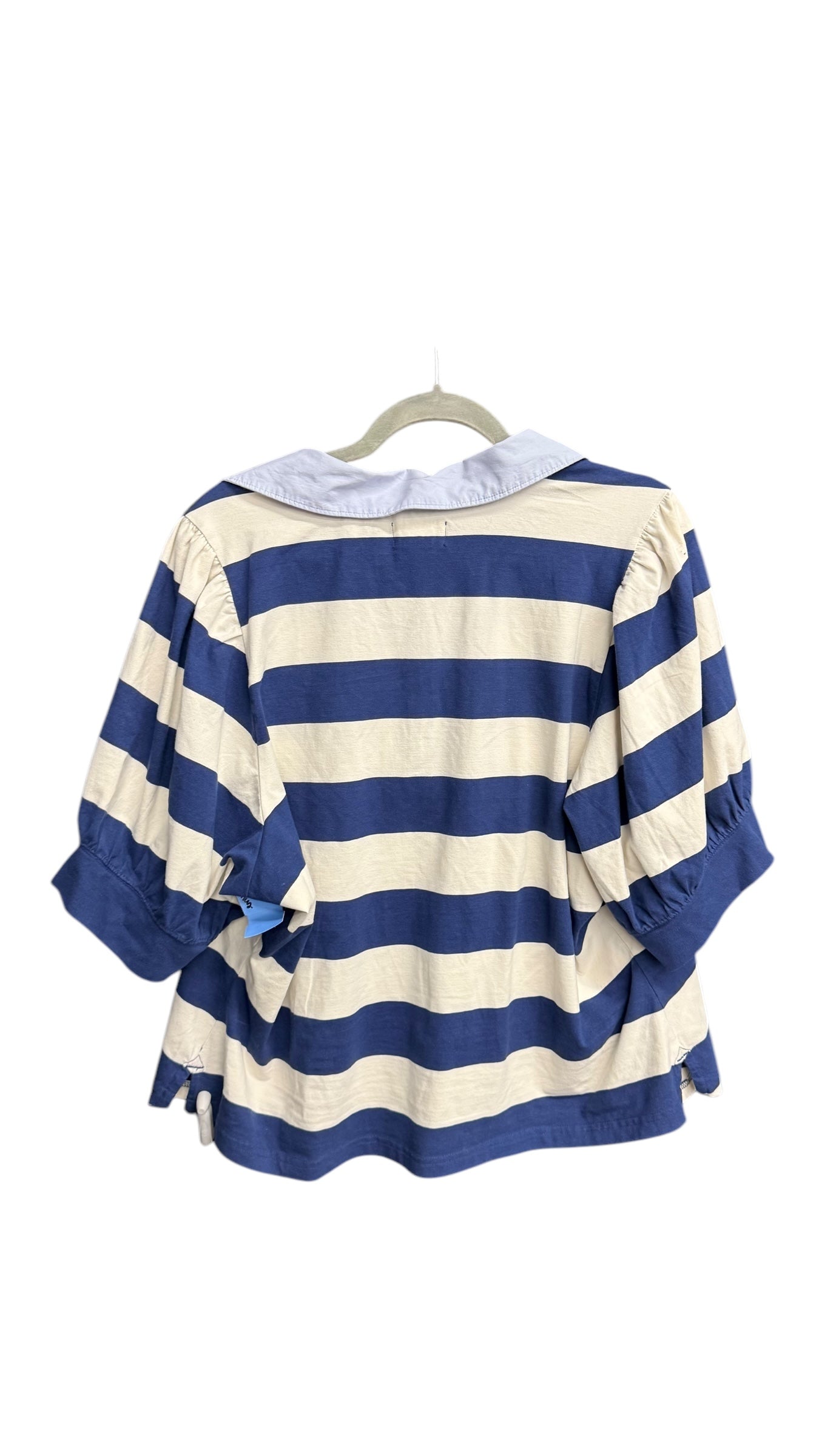 Top Short Sleeve By Maeve In Striped Pattern, Size: 2x