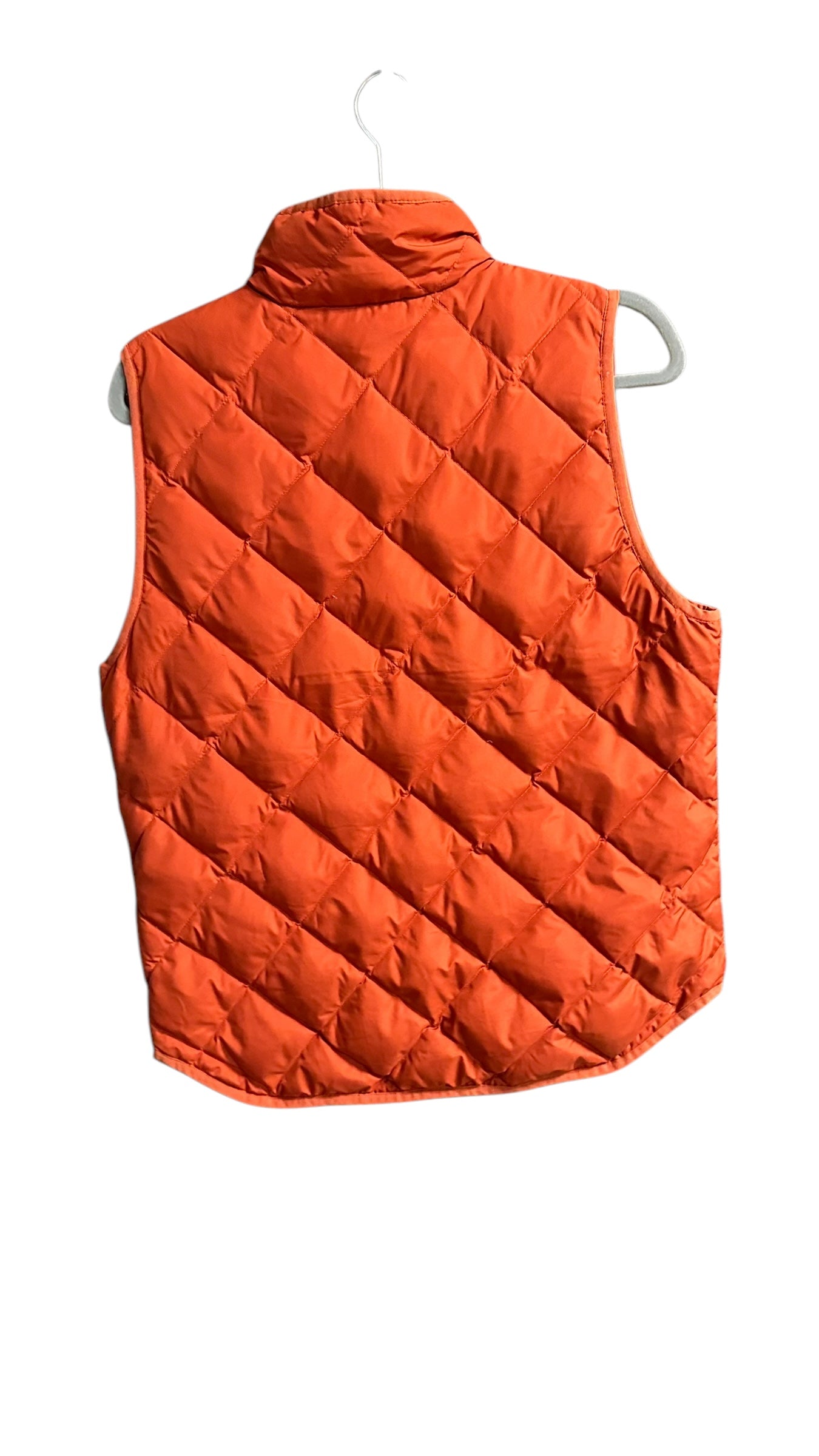 Vest Puffer & Quilted By J. Crew In Orange, Size: M