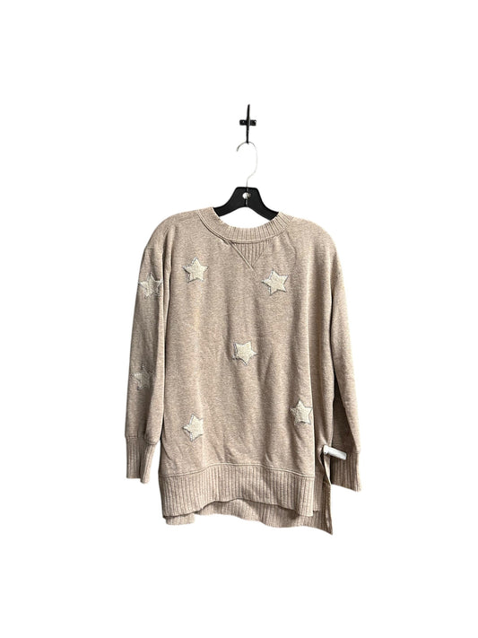 Sweatshirt Crewneck By Maurices In Tan, Size: S