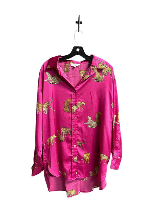 Top Long Sleeve By Entro In Pink, Size: M