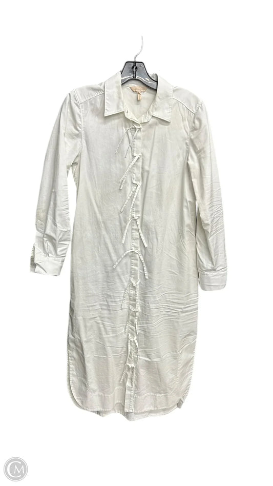 Dress Casual Midi By Rebecca Taylor In White, Size: S